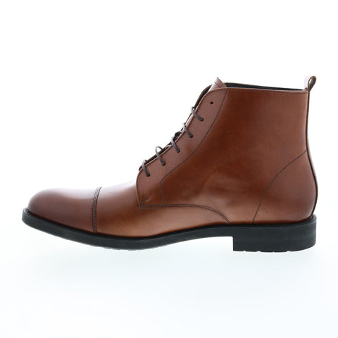 Bruno Magli Crosby MB1CSBB0 Mens Brown Leather Lace Up Casual Dress Boots