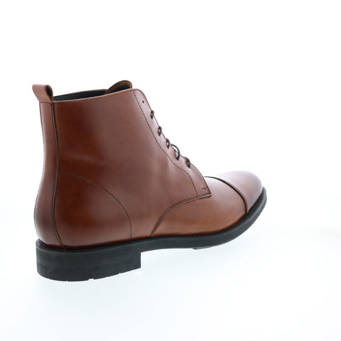 Bruno Magli Crosby MB1CSBB0 Mens Brown Leather Lace Up Casual Dress Boots