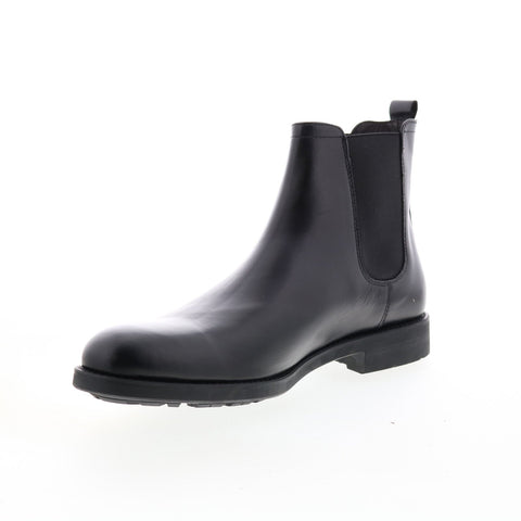 Bruno Magli Canyon MB1CYNA0 Mens Black Leather Slip On Chelsea Boots