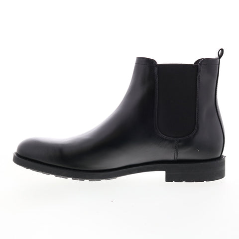 Bruno Magli Canyon MB1CYNA0 Mens Black Leather Slip On Chelsea Boots