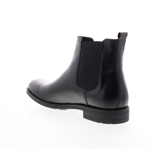 Bruno Magli Canyon MB1CYNA0 Mens Black Leather Slip On Chelsea Boots