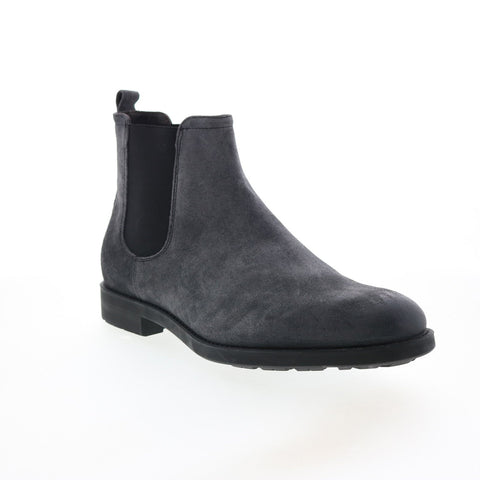 Bruno Magli Canyon MB1CYNF1 Mens Gray Suede Slip On Chelsea Boots