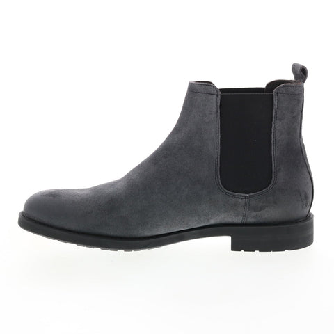 Bruno Magli Canyon MB1CYNF1 Mens Gray Suede Slip On Chelsea Boots