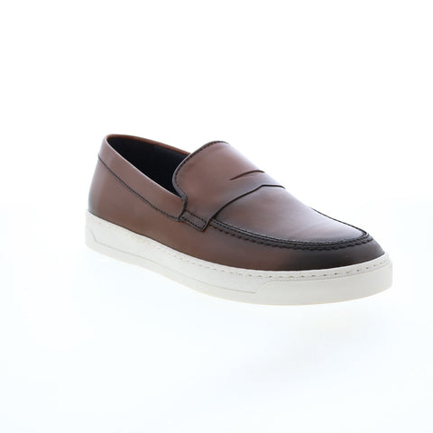 Bruno Magli Dolomite MB1DOLB0 Mens Brown Loafers & Slip Ons Penny Shoes