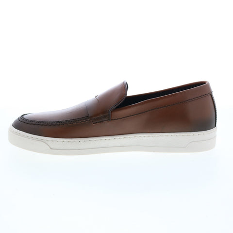 Bruno Magli Dolomite MB1DOLB0 Mens Brown Loafers & Slip Ons Penny Shoes