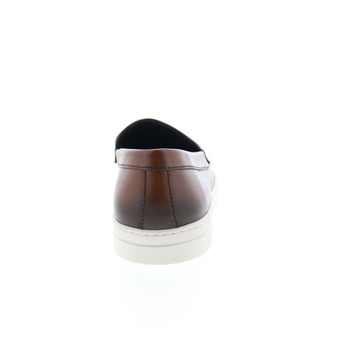 Bruno Magli Dolomite MB1DOLB0 Mens Brown Loafers & Slip Ons Penny Shoes
