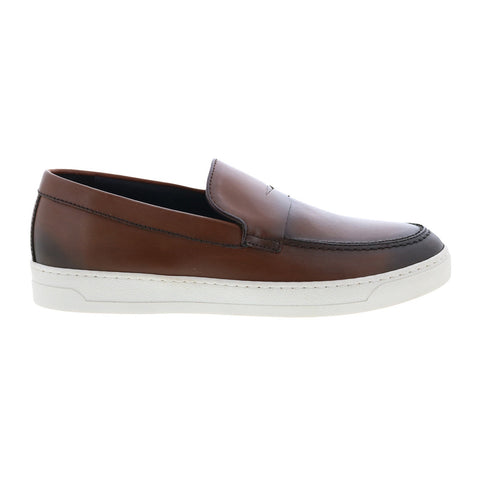 Bruno Magli Dolomite MB1DOLB0 Mens Brown Loafers & Slip Ons Penny Shoes