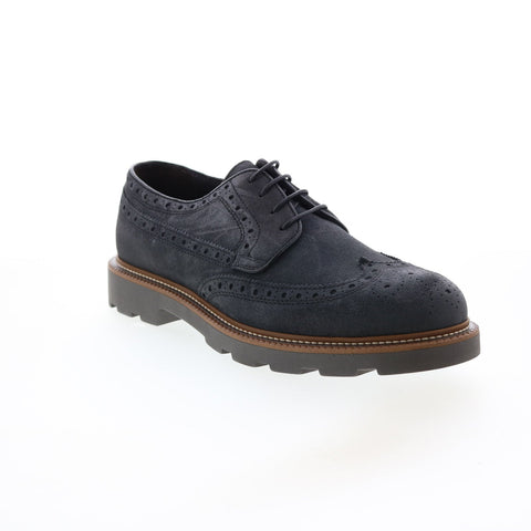 Bruno Magli Gil Mens Gray Oxfords & Lace Ups Wingtip & Brogue Shoes