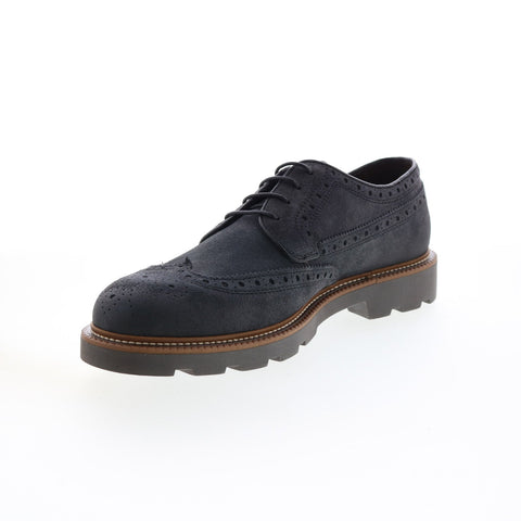 Bruno Magli Gil Mens Gray Oxfords & Lace Ups Wingtip & Brogue Shoes