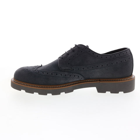 Bruno Magli Gil Mens Gray Oxfords & Lace Ups Wingtip & Brogue Shoes