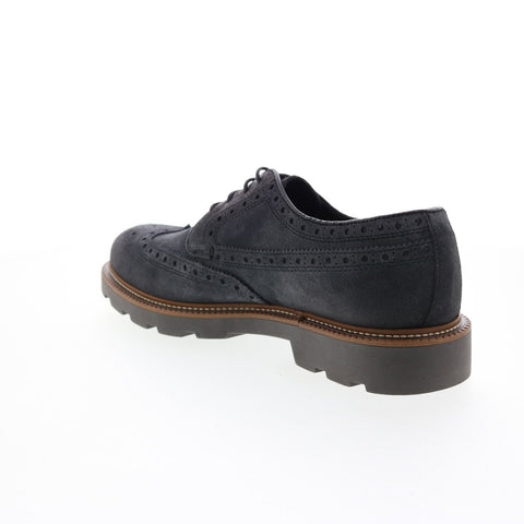 Bruno Magli Gil Mens Gray Oxfords & Lace Ups Wingtip & Brogue Shoes