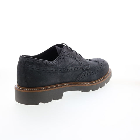 Bruno Magli Gil Mens Gray Oxfords & Lace Ups Wingtip & Brogue Shoes