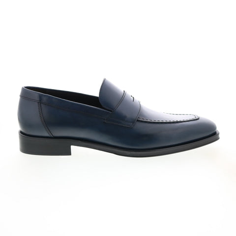 Bruno Magli Hudson MB1HUDN0 Mens Blue Loafers & Slip Ons Penny Shoes