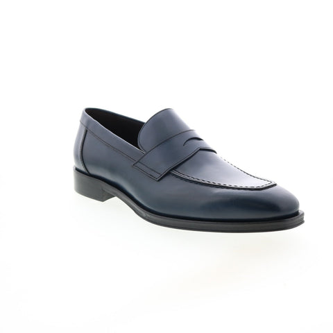 Bruno Magli Hudson MB1HUDN0 Mens Blue Loafers & Slip Ons Penny Shoes