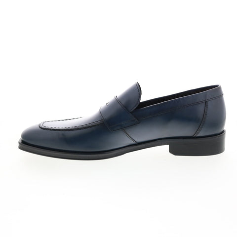 Bruno Magli Hudson MB1HUDN0 Mens Blue Loafers & Slip Ons Penny Shoes