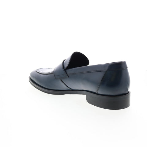 Bruno Magli Hudson MB1HUDN0 Mens Blue Loafers & Slip Ons Penny Shoes