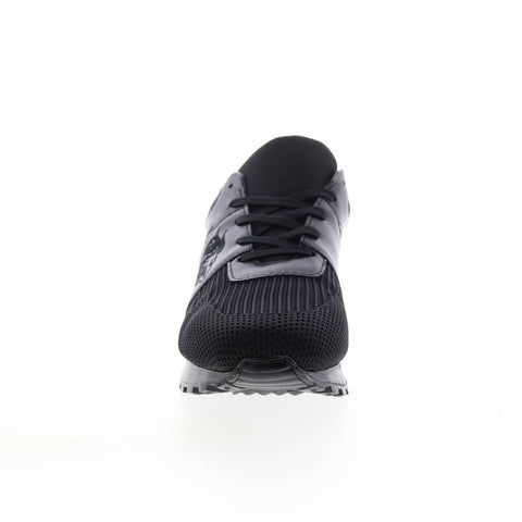 Bruno Magli Lugo MB1LUGA7 Mens Black Leather Lifestyle Sneakers Shoes