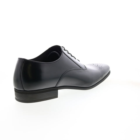 Bruno Magli Matteo MB1MATA0 Mens Black Leather Oxfords Wingtip & Brogue Shoes
