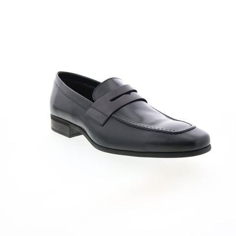 Bruno Magli Mineo MB1MINA0 Mens Black Loafers & Slip Ons Penny Shoes