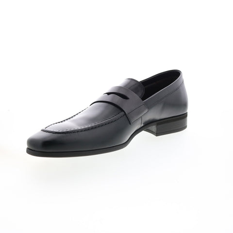 Bruno Magli Mineo MB1MINA0 Mens Black Loafers & Slip Ons Penny Shoes