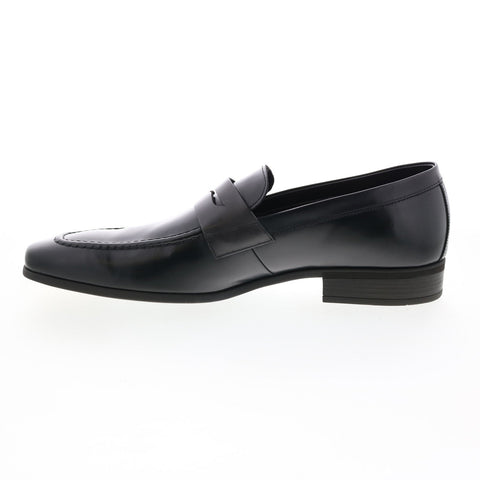 Bruno Magli Mineo MB1MINA0 Mens Black Loafers & Slip Ons Penny Shoes