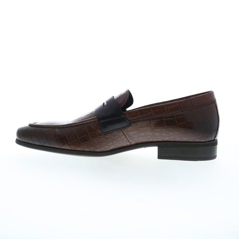 Bruno Magli Mineo MB1MINE9 Mens Brown Loafers & Slip Ons Penny Shoes