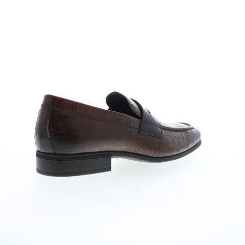 Bruno Magli Mineo MB1MINE9 Mens Brown Loafers & Slip Ons Penny Shoes