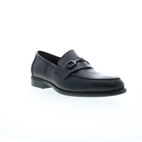 Bruno Magli Rico MB1RICA0 Mens Black Leather Loafers & Slip Ons Casual Shoes
