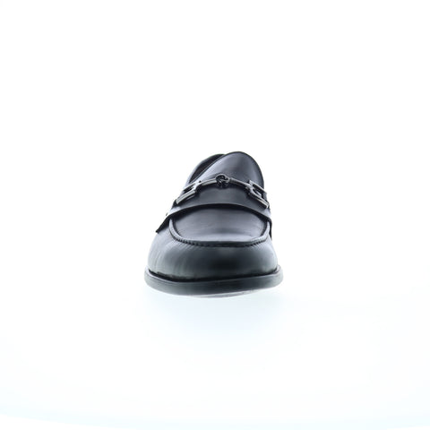 Bruno Magli Rico MB1RICA0 Mens Black Leather Loafers & Slip Ons Casual Shoes