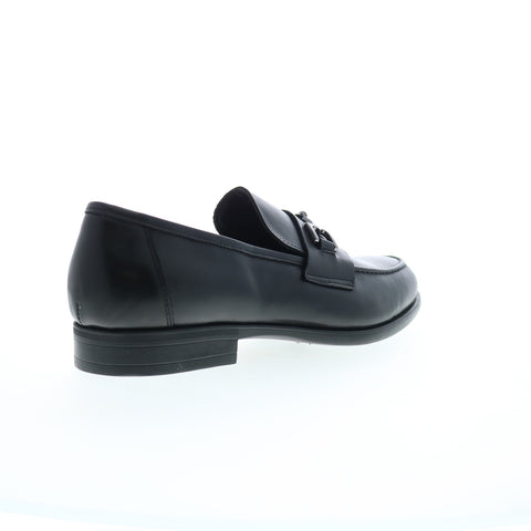 Bruno Magli Rico MB1RICA0 Mens Black Leather Loafers & Slip Ons Casual Shoes