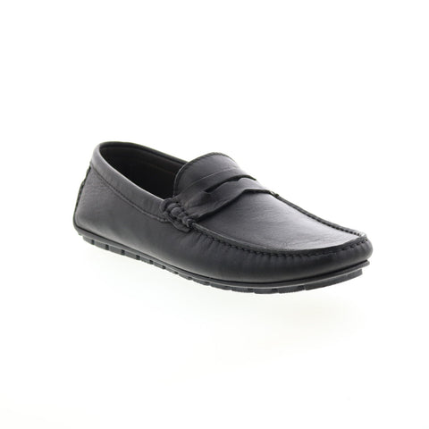 Bruno Magli Xeno MB1XNOA0 Mens Black Leather Loafers & Slip Ons Penny Shoes
