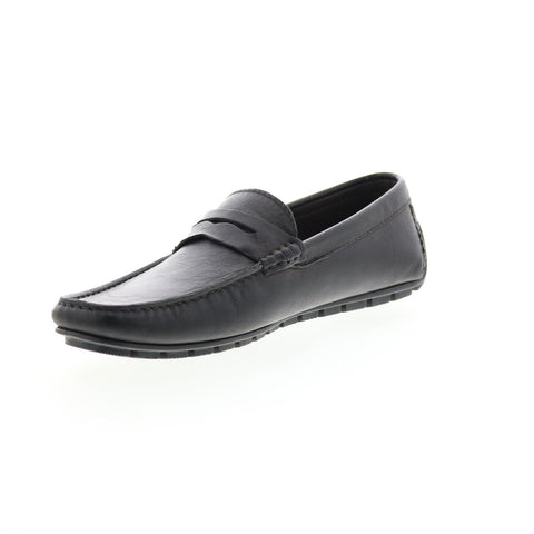 Bruno Magli Xeno MB1XNOA0 Mens Black Leather Loafers & Slip Ons Penny Shoes