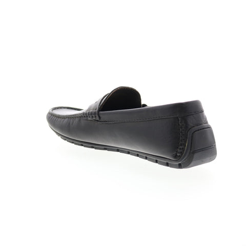 Bruno Magli Xeno MB1XNOA0 Mens Black Leather Loafers & Slip Ons Penny Shoes