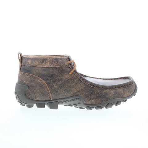 Jama Old West MB2055 Mens Brown Leather Oxfords & Lace Ups Casual Shoes