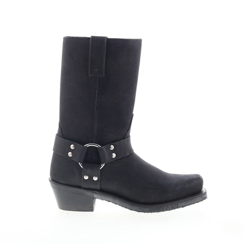 Jama Old West Harness Boot MB2058L Womens Black Leather Western Boots