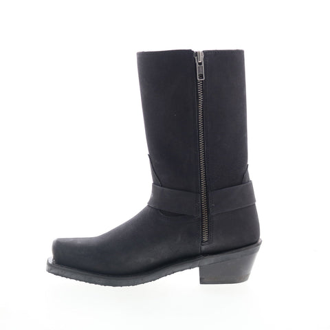 Jama Old West Harness Boot MB2058L Womens Black Leather Western Boots