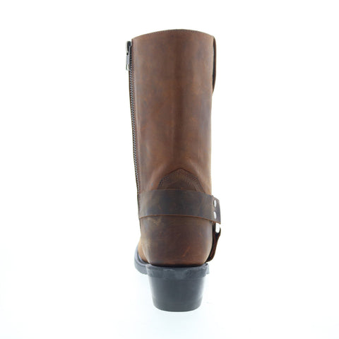 Jama Old West Harness Boot MB2060L Womens Brown Leather Western Boots