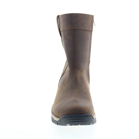 Jama Old West S 9 Inch MB2062 Mens Brown Wide Leather Western Boots