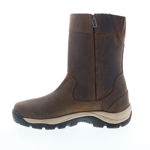 Jama Old West S 9 Inch MB2062 Mens Brown Wide Leather Western Boots