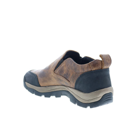 Jama Old West MB2070 Mens Brown Wide Leather Loafers & Slip Ons Casual Shoes