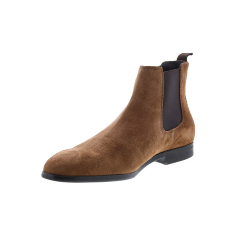Bruno Magli Billy MB2BILB0 Mens Brown Suede Slip On Chelsea Boots