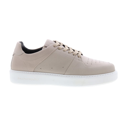 Bruno Magli Cesare MB2CESO1 Mens Beige Leather Lifestyle Sneakers Shoes