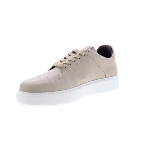Bruno Magli Cesare MB2CESO1 Mens Beige Leather Lifestyle Sneakers Shoes