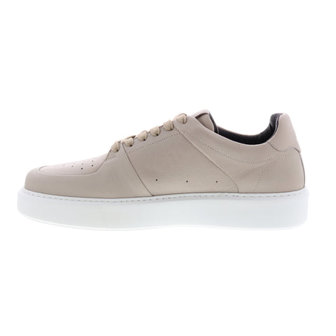 Bruno Magli Cesare MB2CESO1 Mens Beige Leather Lifestyle Sneakers Shoes