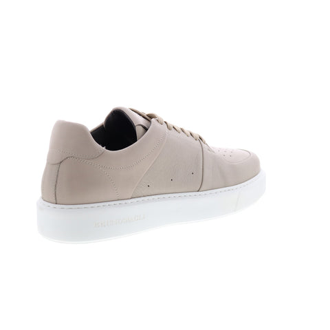 Bruno Magli Cesare MB2CESO1 Mens Beige Leather Lifestyle Sneakers Shoes
