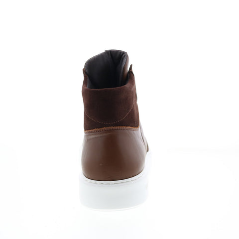 Bruno Magli Cesare HI MB2CSRB0 Mens Brown Leather Lifestyle Sneakers Shoes