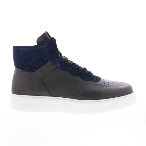 Bruno Magli Cesare HI MB2CSRN0 Mens Blue Leather Lifestyle Sneakers Shoes