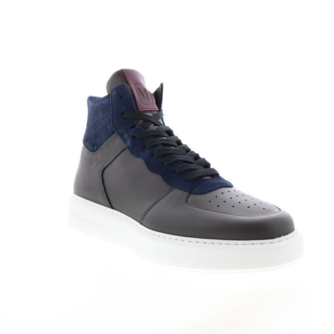 Bruno Magli Cesare HI MB2CSRN0 Mens Blue Leather Lifestyle Sneakers Shoes