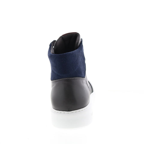 Bruno Magli Cesare HI MB2CSRN0 Mens Blue Leather Lifestyle Sneakers Shoes