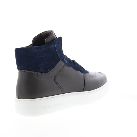 Bruno Magli Cesare HI MB2CSRN0 Mens Blue Leather Lifestyle Sneakers Shoes